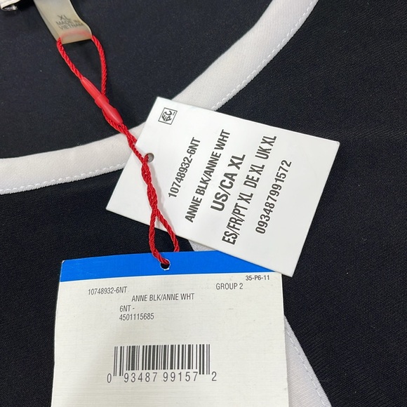 Anne Klein Women's Crewneck Contrast Trim Top - Picture 5 of 7